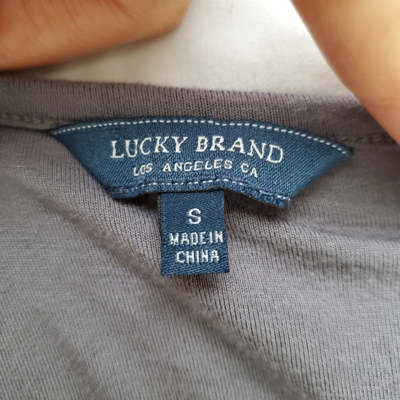 LUCKY BRAND soft maxi slip dress charcoal - Picture 3 of 11